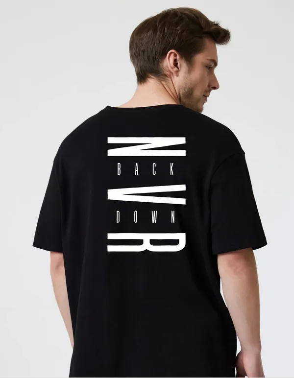 Black_Cotton_Blend_Trendy_Back_Down_T-Shirt_Back_Print_For_Men