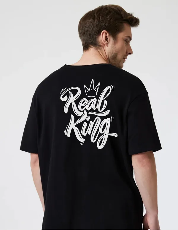 Black_Cotton_Blend_Trendy_King_T-Shirt_Back_Print_For_Men