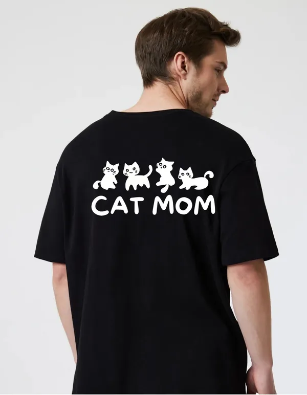 Black_Cotton_Blend_Trendy_Catt_Mom_T-Shirt_Back_Print_For_Men