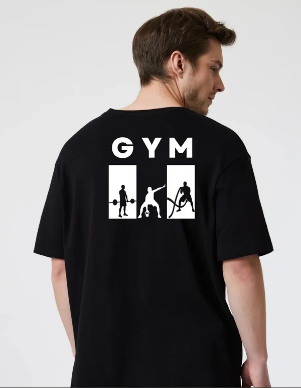 Black_Cotton_Blend_Trendy_Gym_T-Shirt_Back_Print_For_Men
