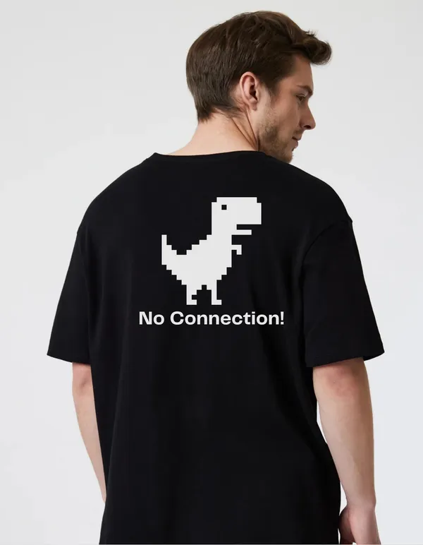 Black_Cotton_Blend_Trendy_No_Connection_T-Shirt_Back_Print_For_Men