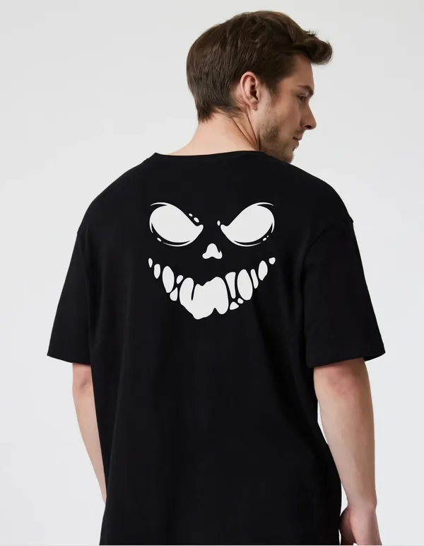 Black_Cotton_Blend_Trendy_Ghost_T-Shirt_Back_Print_For_Men