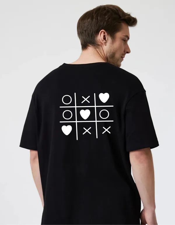 Black_Cotton_Blend_Trendy_Tictactoe_T-Shirt_Back_Print_For_Men