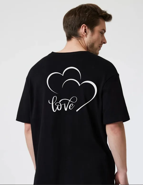 Black_Cotton_Blend_Trendy_Love_T-Shirt_Back_Print_For_Men