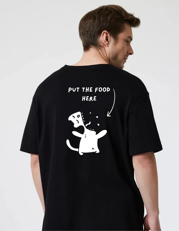Black_Cotton_Blend_Trendy_Put_The_Food_T-Shirt_Back_Print_For_Men