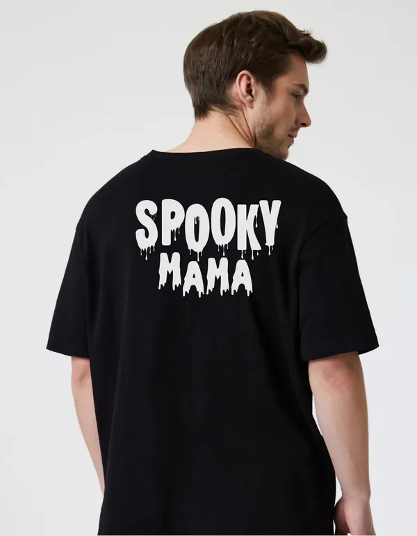 Black_Cotton_Blend_Trendy_Spooky_Mamaa_T-Shirt_Back_Print_For_Men