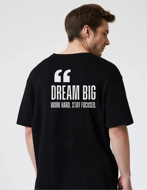 Black_Cotton_Blend_Trendy_Dream_Big_T-Shirt_Back_Print_For_Men