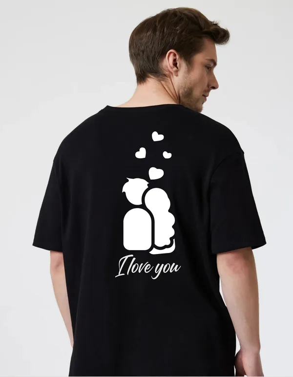 Black_Cotton_Blend_Trendy_I_Love_Youu_T-Shirt_Back_Print_For_Men