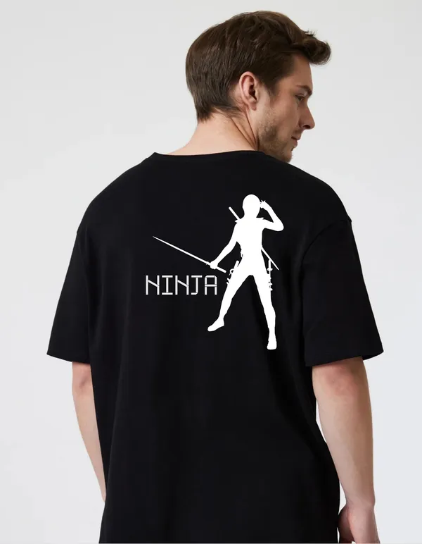 Black_Cotton_Blend_Trendy_Ninja_T-Shirt_Back_Print_For_Men