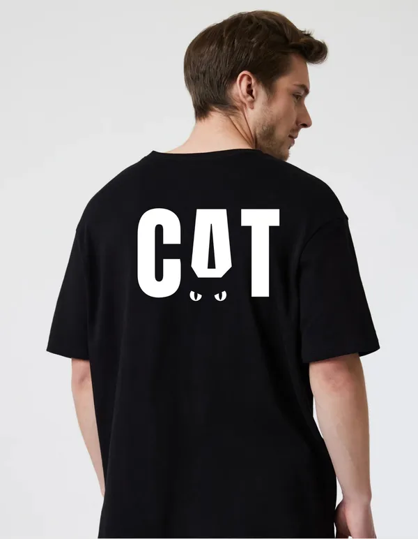 Black_Cotton_Blend_Trendy_Catt_T-Shirt_Back_Print_For_Men