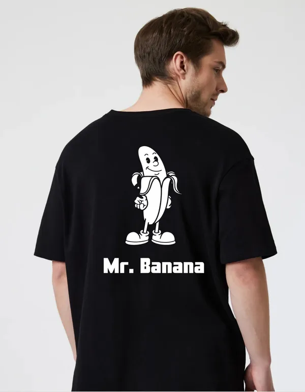 Black_Cotton_Blend_Trendy_Banana_T-Shirt_Back_Print_For_Men