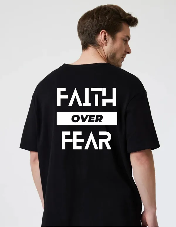 Black_Cotton_Blend_Trendy_Faith_Over_Fear_T-Shirt_Back_Print_For_Men