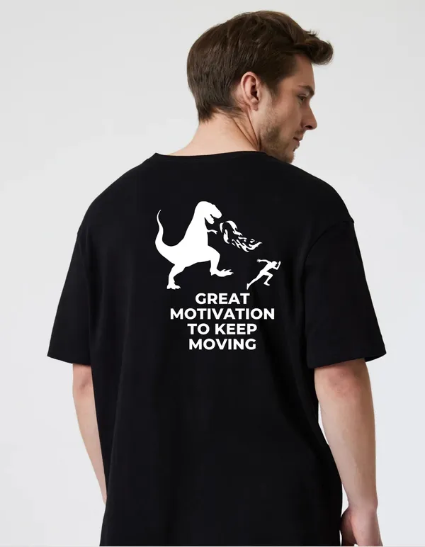 Black_Cotton_Blend_Trendy_Hood_Dinosaur_T-Shirt_Back_Print_For_Men