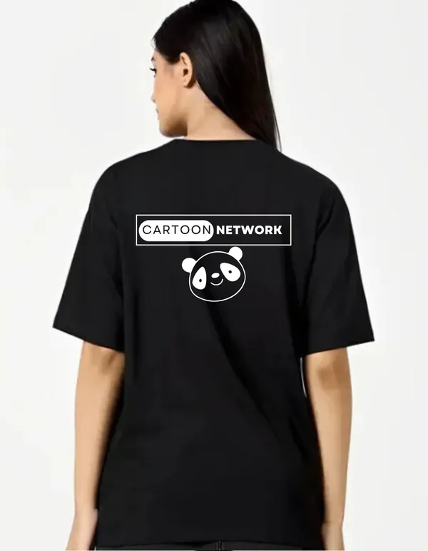 Black_Cotton_Blend_Trendy_Cartoon_Network_T-Shirt_Back_Print_For_Women