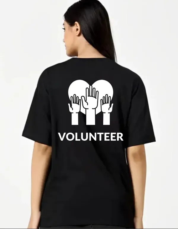 Black_Cotton_Blend_Trendy_Volunteer_T-Shirt_Back_Print_For_Women