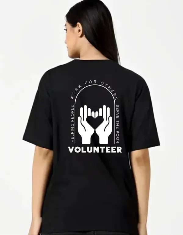 Black_Cotton_Blend_Trendy_Volunteer_T-Shirt_Back_Print_For_Women