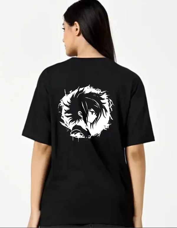 Black_Cotton_Blend_Trendy_Boy_Face_T-Shirt_Back_Print_For_Women
