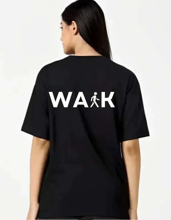 Black_Cotton_Blend_Trendy_Walk_T-Shirt_Back_Print_For_Women