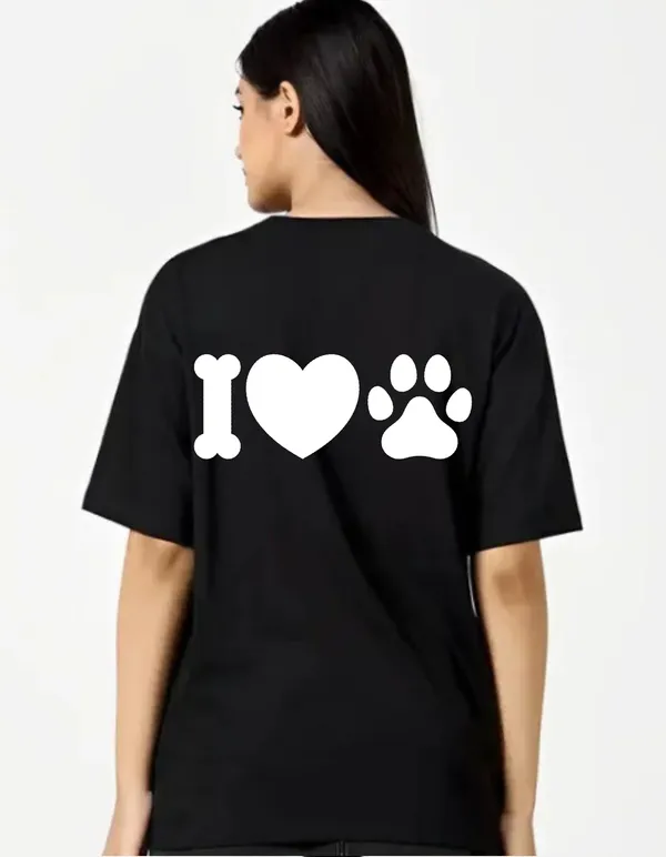 Black_Cotton_Blend_Trendy_Back_Printed_I_Love_Paw_T-Shirt_Back_Print_For_Women