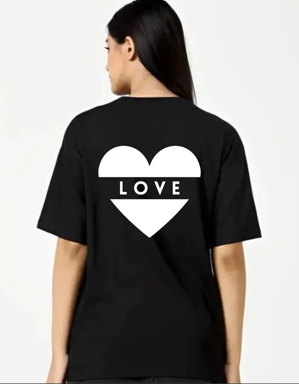 Black_Cotton_Blend_Trendy_Love_T-Shirt_Back_Print_For_Women