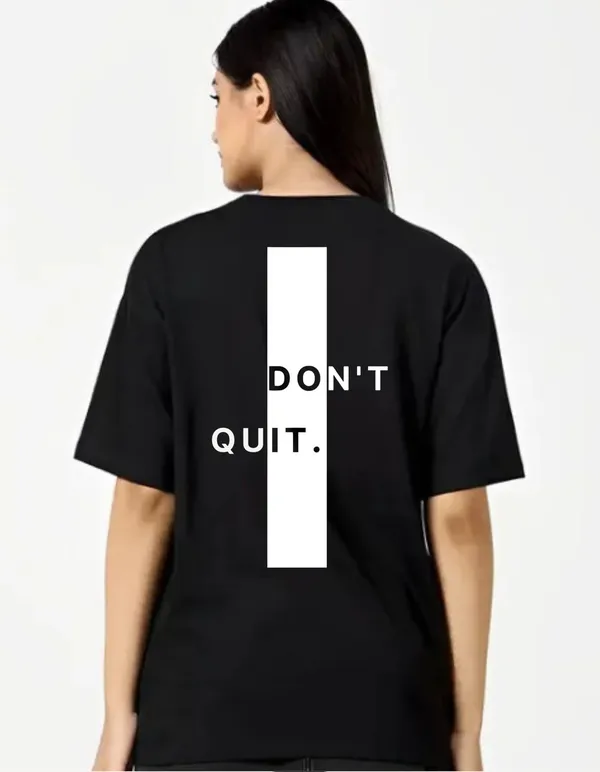 Black_Cotton_Blend_Trendy_Don'T_Quit_T-Shirt_Back_Print_For_Women