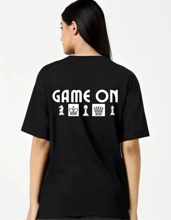 Black_Cotton_Blend_Trendy_Game_On_T-Shirt_Back_Print_For_Women