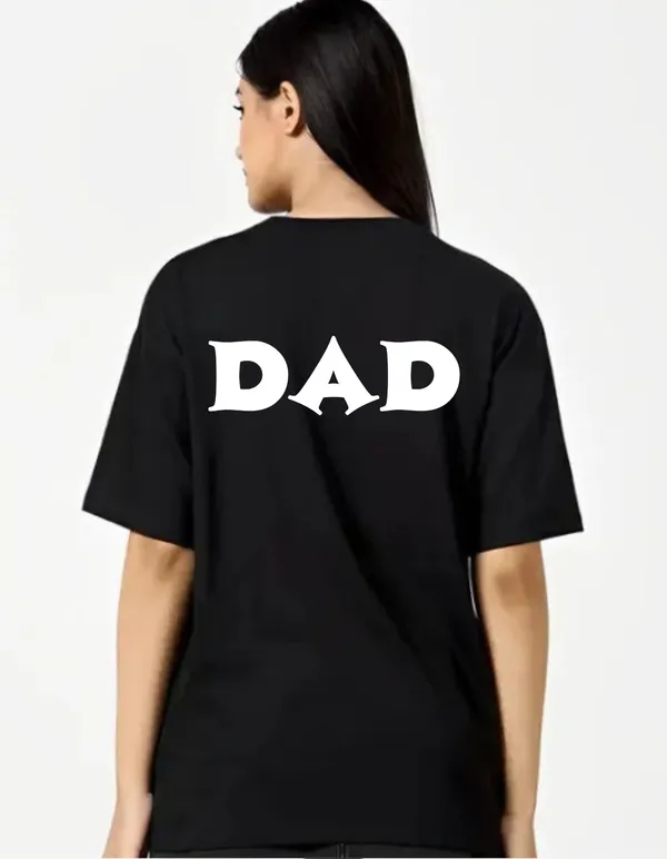 Black_Cotton_Blend_Trendy_Dad_T-Shirt_Back_Print_For_Women