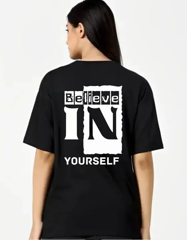 Black_Cotton_Blend_Trendy_Believe_In_Youuself_T-Shirt_Back_Print_For_Women