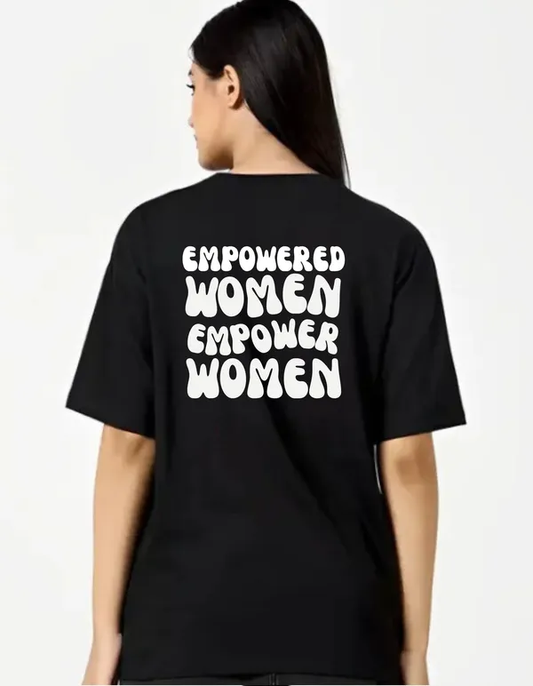 Black_Cotton_Blend_Trendy_Empowered_T-Shirt_Back_Print_For_Women