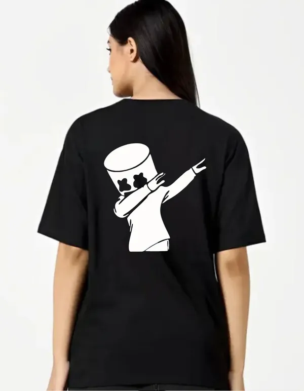 Black_Cotton_Blend_Trendy_Marshmallow_T-Shirt_Back_Print_For_Women