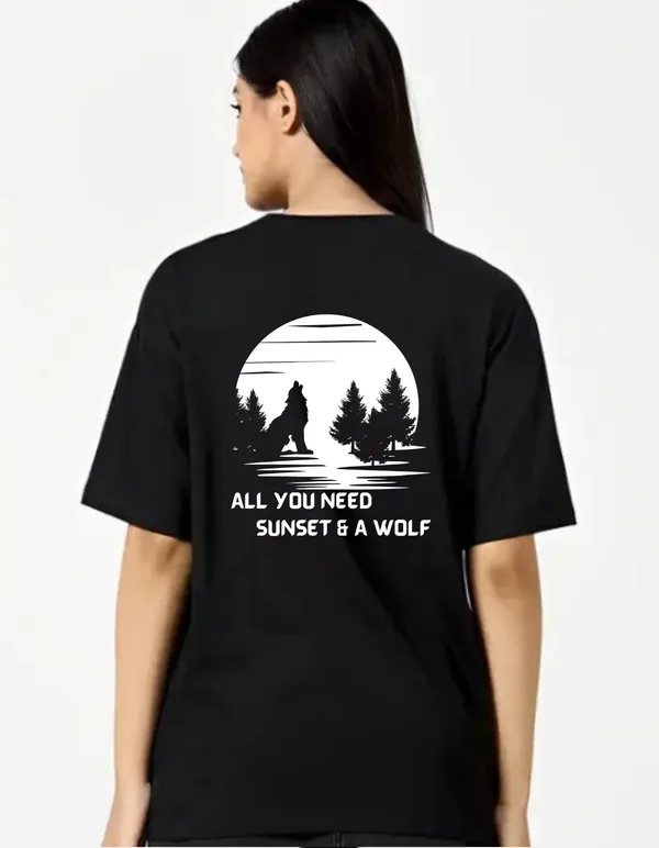 Black_Cotton_Blend_Trendy_All_Youu_Need_T-Shirt_Back_Print_For_Women