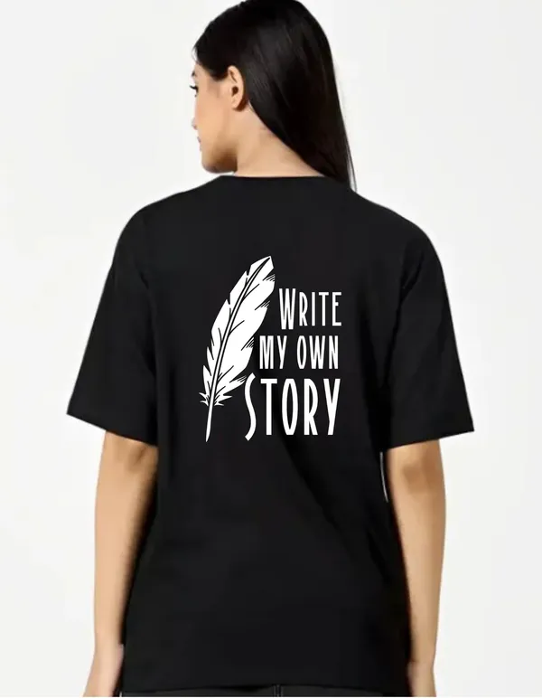 Black_Cotton_Blend_Trendy_Write_My_Own_Story_T-Shirt_Back_Print_For_Women