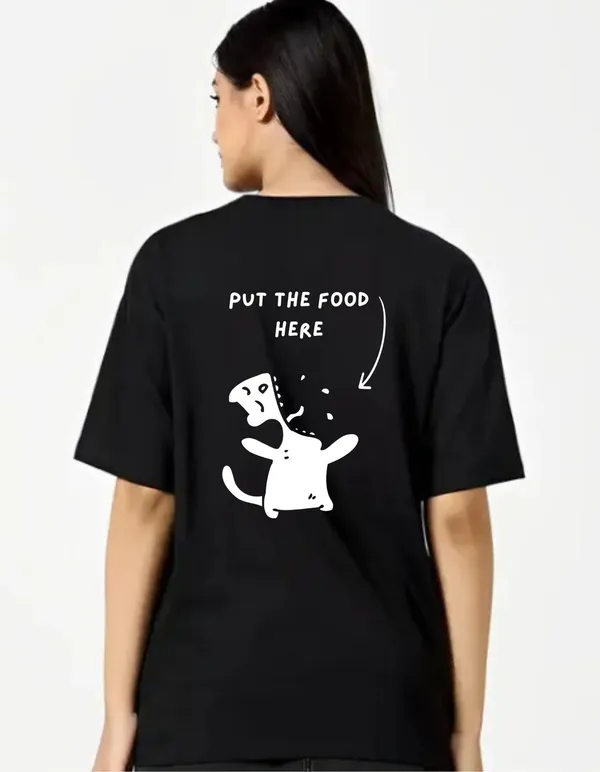 Black_Cotton_Blend_Trendy_Put_The_Food_T-Shirt_Back_Print_For_Women