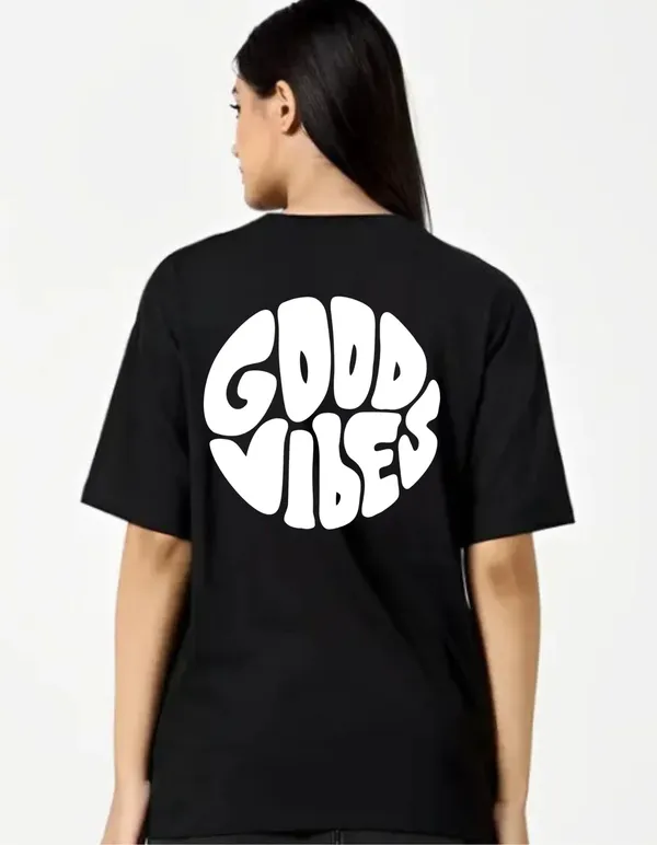 Black_Cotton_Blend_Trendy_Good_Vibes_T-Shirt_Back_Print_For_Women