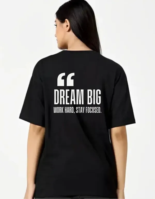 Black_Cotton_Blend_Trendy_Dream_Big_T-Shirt_Back_Print_For_Women