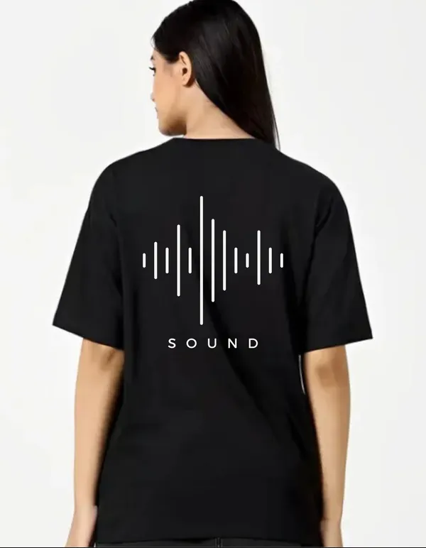 Black_Cotton_Blend_Trendy_Sound_T-Shirt_Back_Print_For_Women