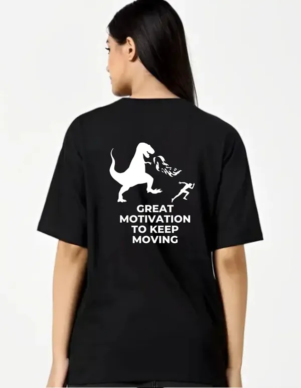 Black_Cotton_Blend_Trendy_Hood_Dinosaur_T-Shirt_Back_Print_For_Women