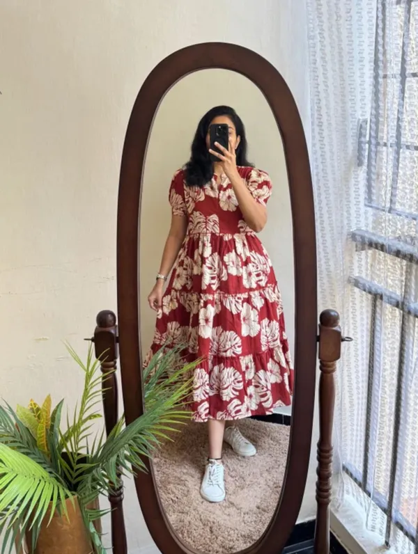 New_Rayon_Anarkali_Printed_Kurti_Middi_For_Women's