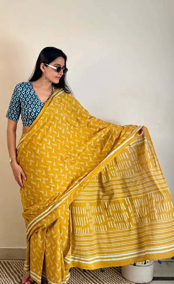 Genda_Pallavi_Mulmul_Saree