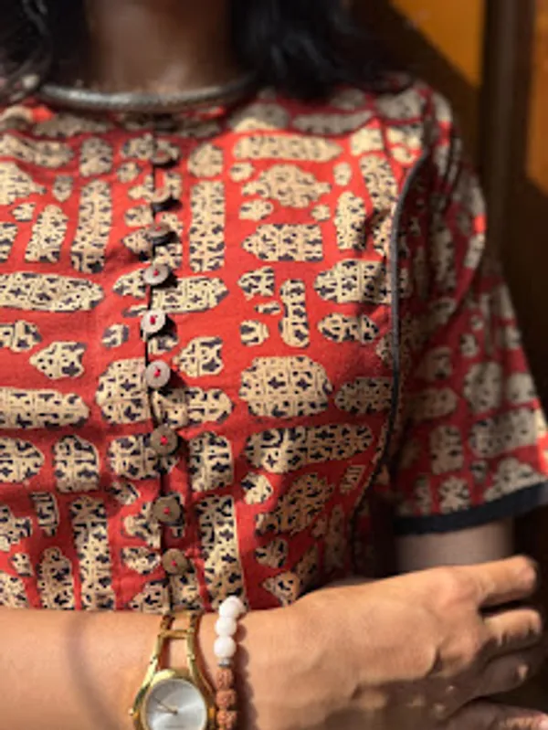 Heritage_Block_Print_Buttoned_Blouse