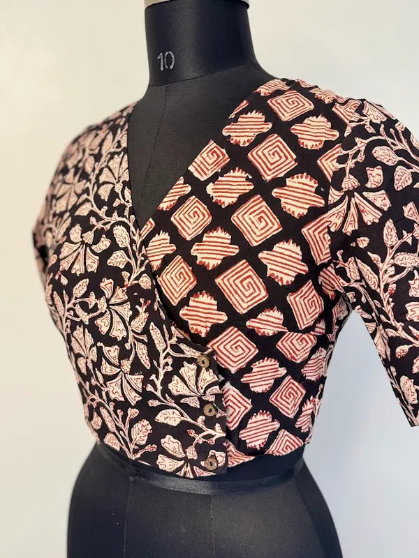 Black_Petunia_Angrakha_Handblock_Cotton_Blouse