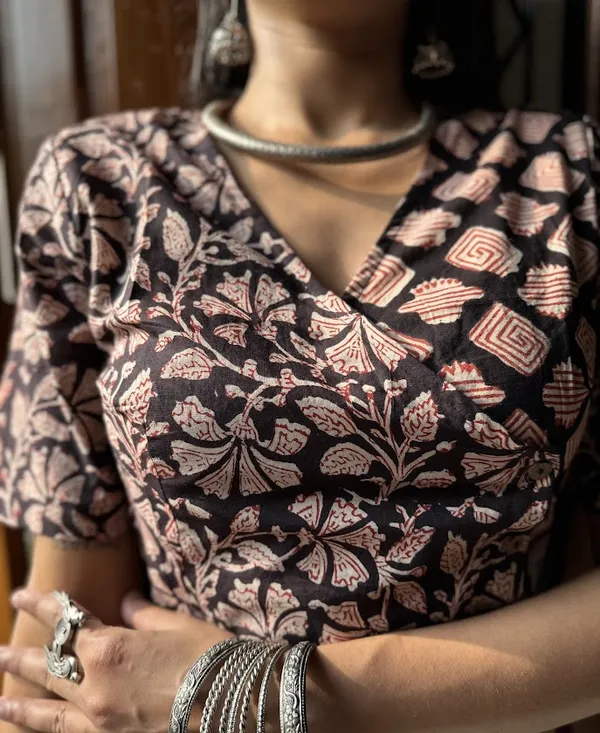Black_Petunia_Angrakha_Handblock_Cotton_Blouse