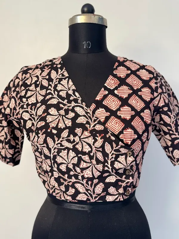 Black_Petunia_Angrakha_Handblock_Cotton_Blouse
