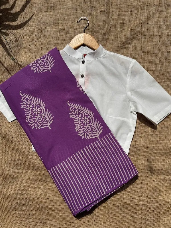 Jamuni_Mul_Paisley_Buta_Bagru_Handblock_Saree_with_Blouse_Piece