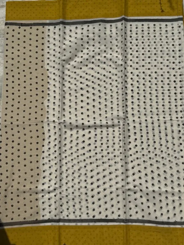 Polka_dots_Mulmul_Retro_Patch_work_Saree