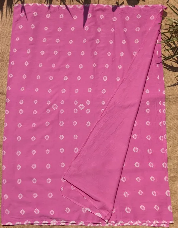 Gulabi_Bandhej_Tie_&_Dye_Cotton_Saree_with_Blouse_Piece