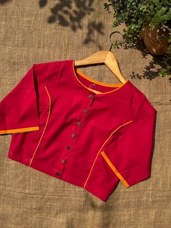 Raspberry_&_Marigold_–_Princess_Cut_Cotton_Blouse