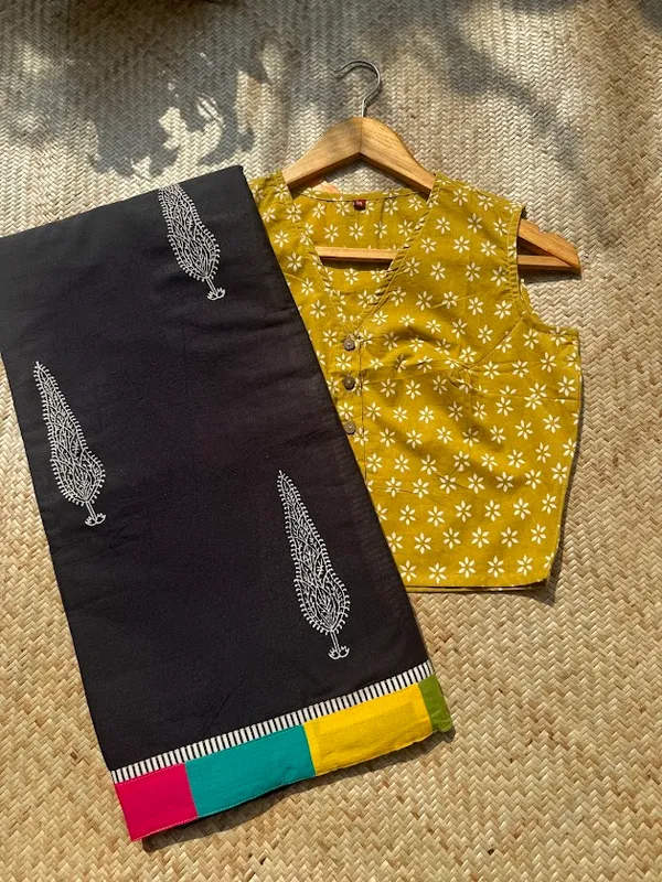 Retro_Buta_Mulmul_Patchwork_Saree