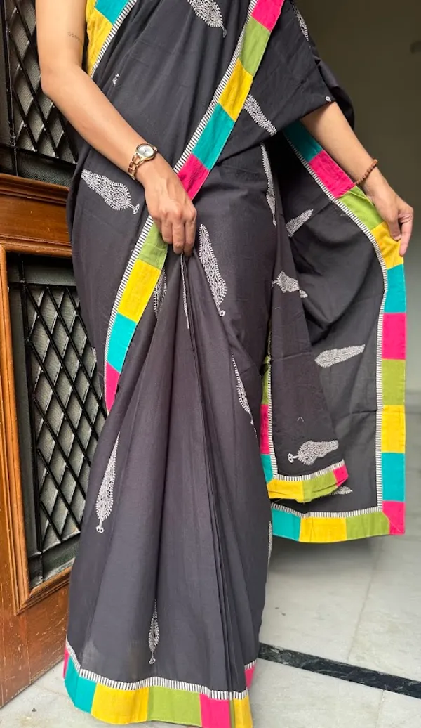 Retro_Buta_Mulmul_Patchwork_Saree