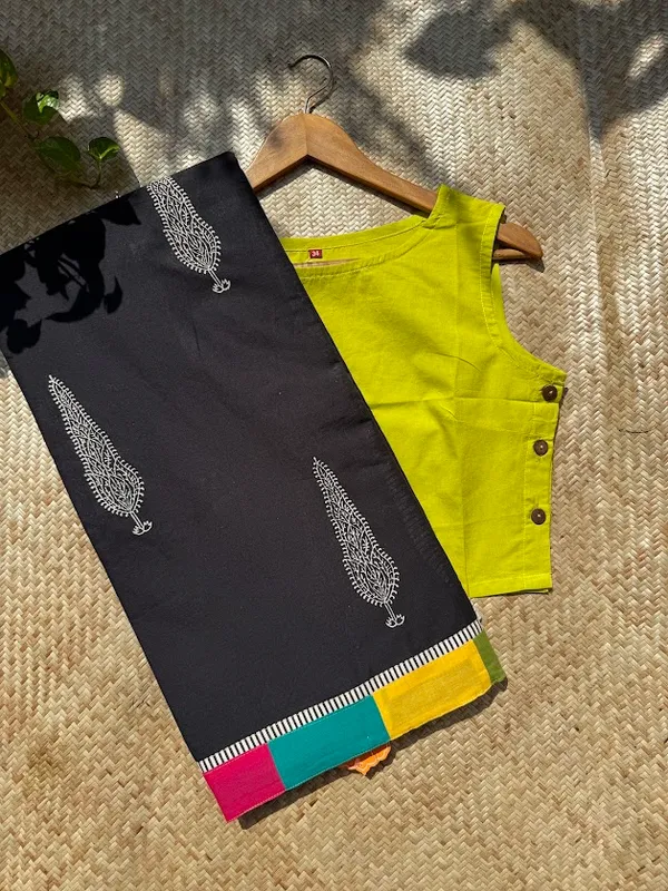 Retro_Buta_Mulmul_Patchwork_Saree